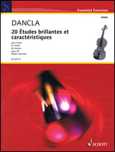 20 Etudes brillantes et caracteristiques, Op. 73 Violin Book cover